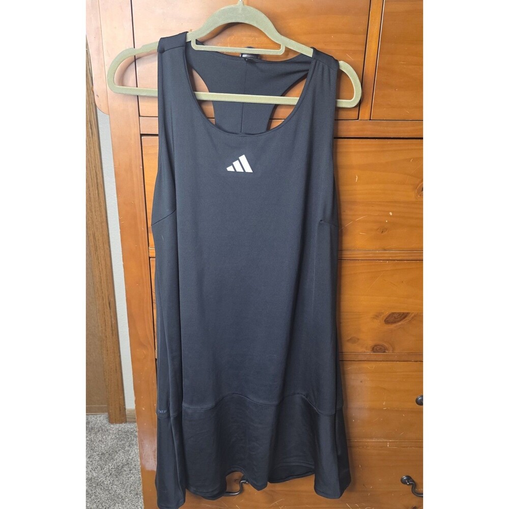 Adidas Heat Rdy Athletic Dress Size 2X Tennis Golf Racerback Black Activewear